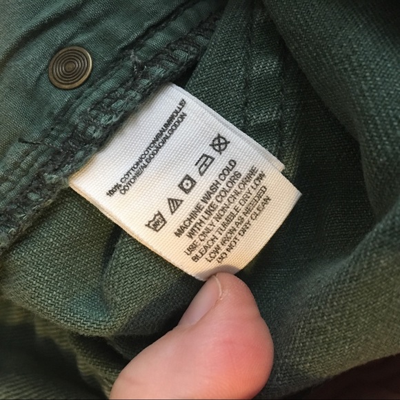 SOLD!! Free People Green Denim Jean Shorts - Picture 7 of 8